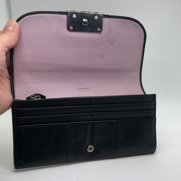 Coach Black Leather Wallet - Picture 8 of 10
